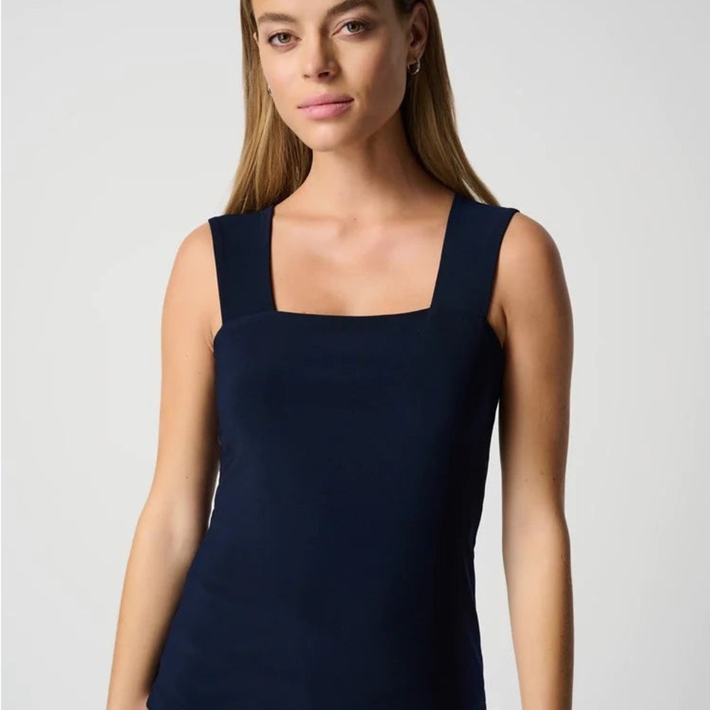 Elegant Navy Square Neck Camisole